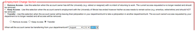 Image Employee Change Section