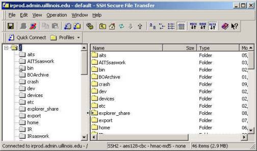 SSH prompts the user to add the connection to a profile that would allow future connections